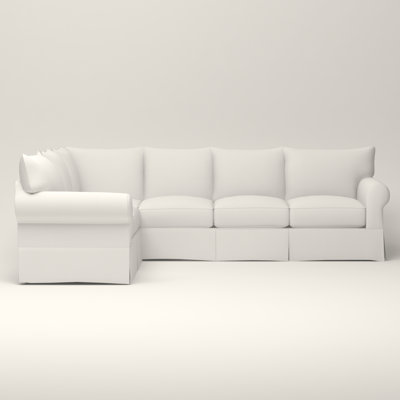 Amari 2 - Piece Slipcovered Sectional by Wayfair Custom Upholstery