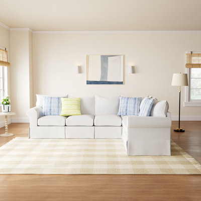 Amari 2 - Piece Slipcovered Sectional by Wayfair Custom Upholstery
