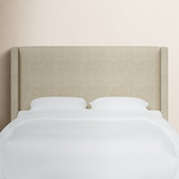 Hanson Upholstered Wingback Headboard by Joss and Main