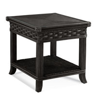 Somerset Glass Top End Table with Storage by Braxton Culler