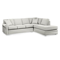 Bedford 117" Wide Right Hand Facing Sofa and Chaise by Braxton Culler