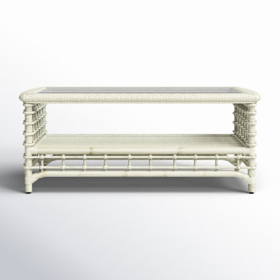 Luca 4 Legs Cocktail Table with Storage by Birch Lane