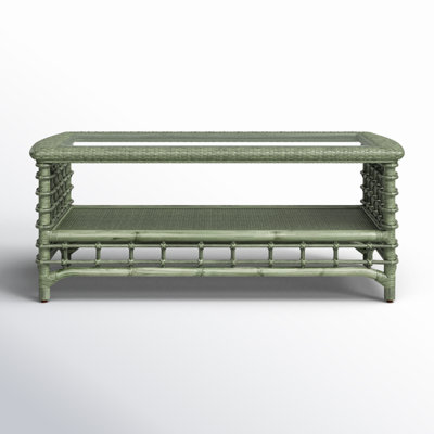 Luca 4 Legs Cocktail Table with Storage by Birch Lane