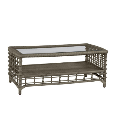 Luca 4 Legs Cocktail Table with Storage by Birch Lane