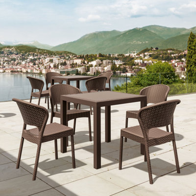 Helden Square 4 - Person 31.5" Long Dining Set by Joss and Main