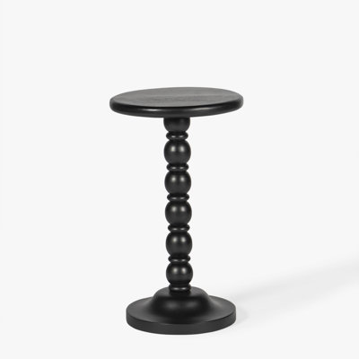 Isabel Spindle Solid Wood Round Drink Table by Birch Lane