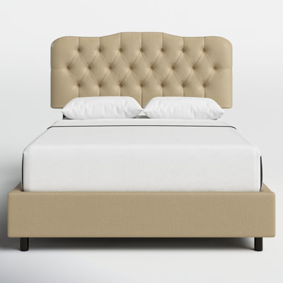 Tufted Upholstered Low Profile Standard Bed by Birch Lane