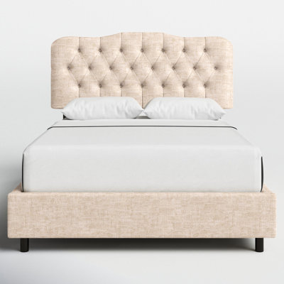Tufted Upholstered Low Profile Standard Bed by Birch Lane
