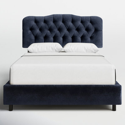 Tufted Upholstered Low Profile Standard Bed by Birch Lane
