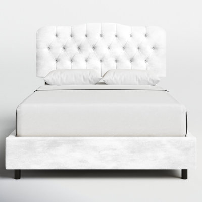 Tufted Upholstered Low Profile Standard Bed by Birch Lane