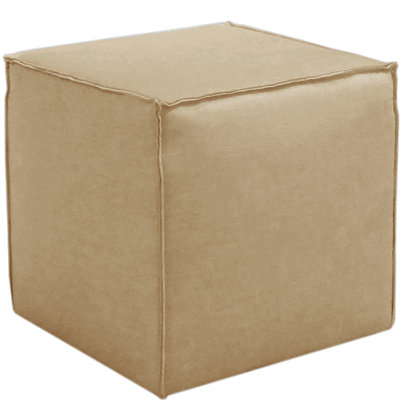 Tillie 19" Wide Square Pouf Ottoman by Birch Lane