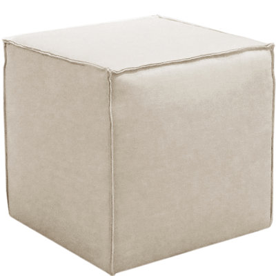 Tillie 19" Wide Square Pouf Ottoman by Birch Lane