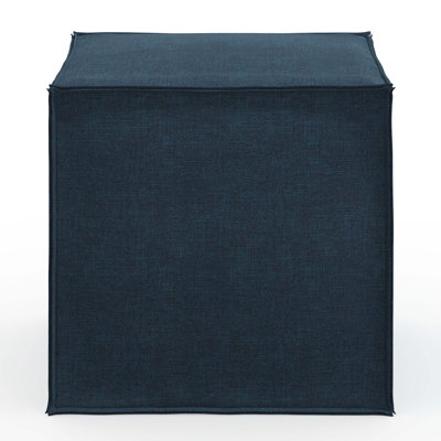 Tillie 19" Wide Square Pouf Ottoman by Birch Lane