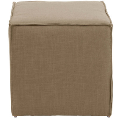 Tillie 19" Wide Square Pouf Ottoman by Birch Lane