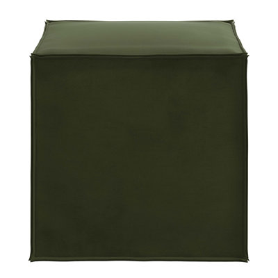 Tillie 19" Wide Square Pouf Ottoman by Birch Lane