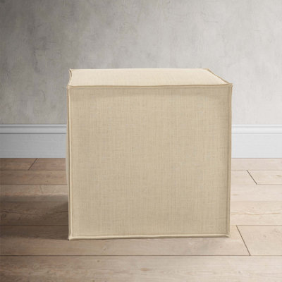 Tillie 19" Wide Square Pouf Ottoman by Birch Lane