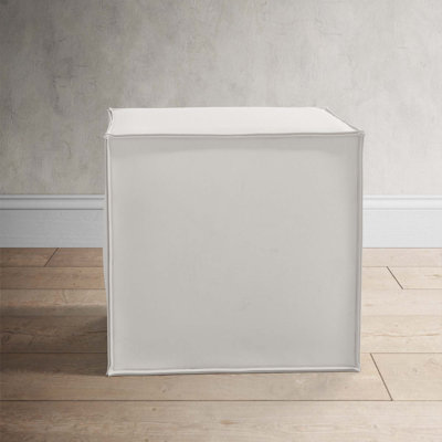 Tillie 19" Wide Square Pouf Ottoman by Birch Lane