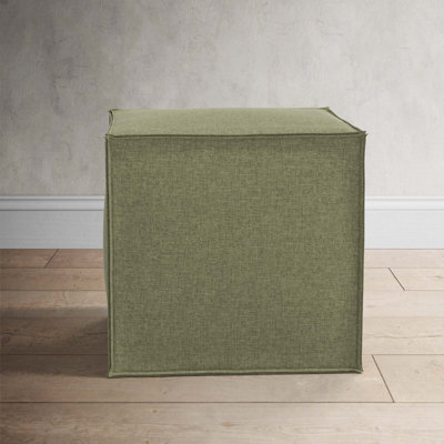 Tillie 19" Wide Square Pouf Ottoman by Birch Lane