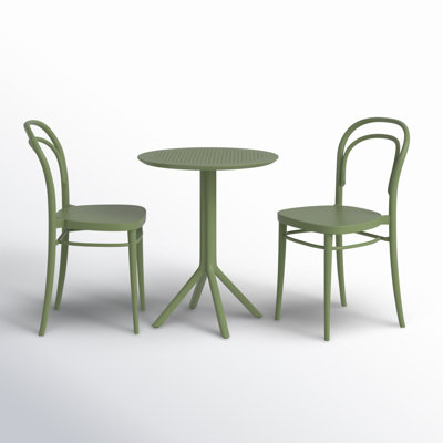 Farrah Round 2 - Person 23.6" Long Bistro Set by AllModern