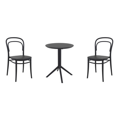 Farrah Round 2 - Person 23.6" Long Bistro Set by AllModern