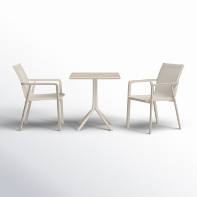 Farrah Square 2 - Person 23.6" Long Bistro Set by AllModern