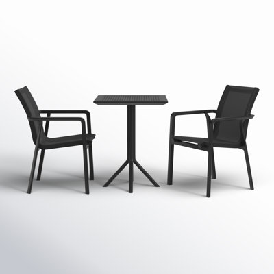 Farrah Square 2 - Person 23.6" Long Bistro Set by AllModern