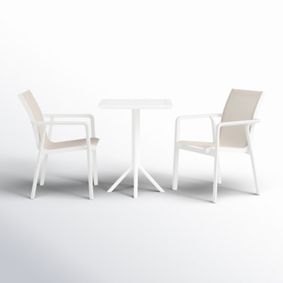 Farrah Square 2 - Person 23.6" Long Bistro Set by AllModern
