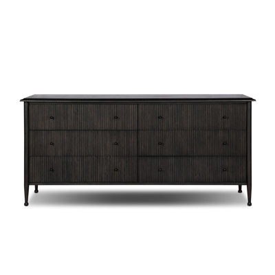 Eloise 6 Drawer Dresser-Smoked Black Mindi by Amber Lewis x Four Hands