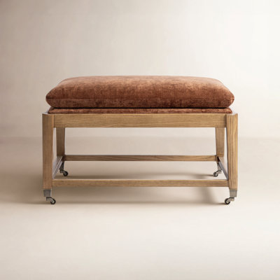 Eleanor Accent Stool-Altair Sienna by Amber Lewis x Four Hands