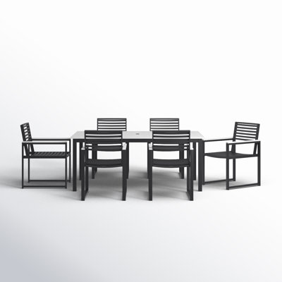 Townsend Rectangular 6 - Person Outoor Dining Set by Birch Lane