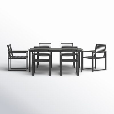 Townsend Rectangular 6 - Person Outoor Dining Set by Birch Lane
