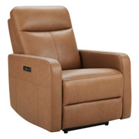Leena Genuine Leather Power Recliner by Birch Lane