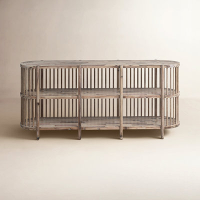 Charnock Wide Acacia Solid Wood by Birch Lane