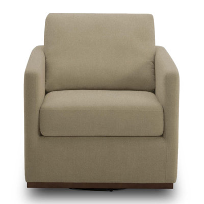 Bobbi Upholstered Swivel Armchair by Joss and Main