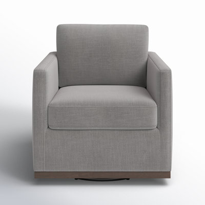 Bobbi Upholstered Swivel Armchair by Joss and Main