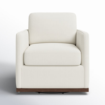 Bobbi Upholstered Swivel Armchair by Joss and Main