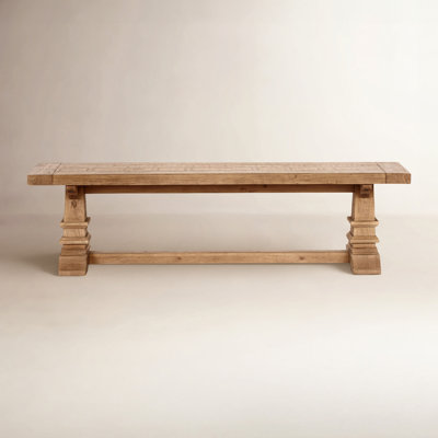 Vienna Reclaimed Pine Wood Dining Bench by Birch Lane