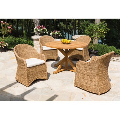 Tobago Patio Dining Set by Lloyd Flanders
