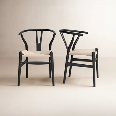 Wyn Woven Solid Wood Dining Chair by Birch Lane