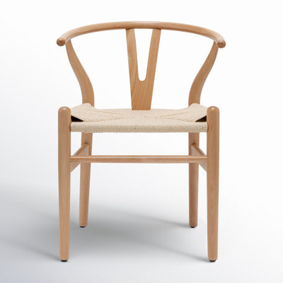 Wyn Woven Solid Wood Dining Chair by Birch Lane