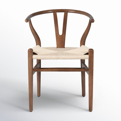 Wyn Woven Solid Wood Dining Chair by Birch Lane