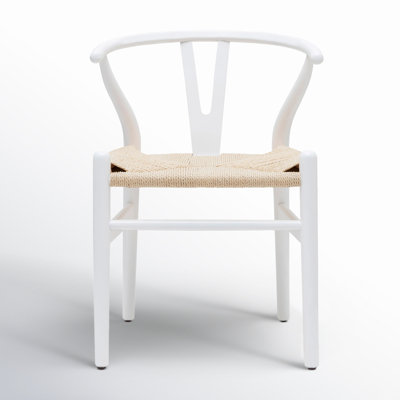 Wyn Woven Solid Wood Dining Chair by Birch Lane