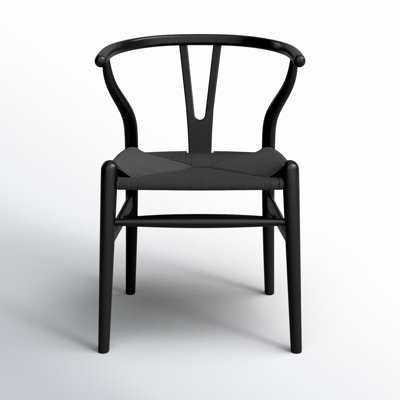 Wyn Woven Solid Wood Dining Chair by Birch Lane