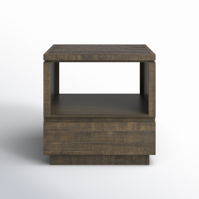 Leanora Solid Wood Block End Table Set with Storage by Birch Lane