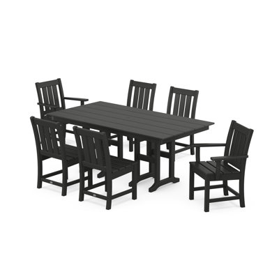 Oxford 7-Piece Farmhouse Dining Set by POLYWOOD