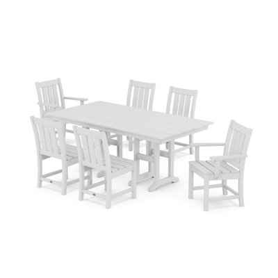 Oxford 7-Piece Farmhouse Dining Set by POLYWOOD