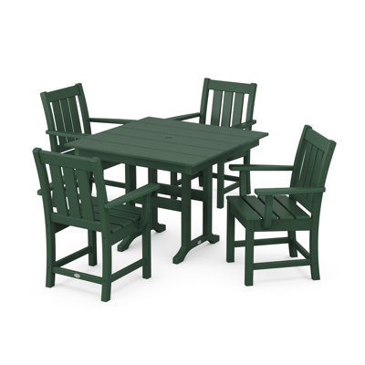 Oxford 5-Piece Farmhouse Dining Set by POLYWOOD