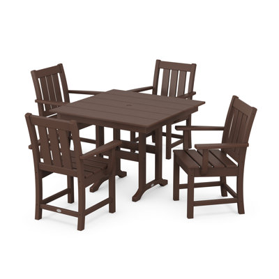Oxford 5-Piece Farmhouse Dining Set by POLYWOOD