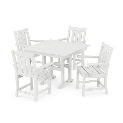 Oxford 5-Piece Farmhouse Dining Set by POLYWOOD