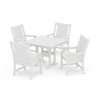 POLYWOOD x Birch Lane Verlyn 5-Piece Farmhouse Dining Set by Birch Lane
